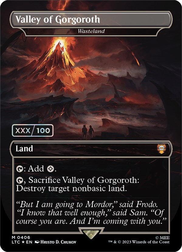 Valley of Gorgoroth - Wasteland (Serialized) [The Lord of the Rings: Tales of Middle-Earth Commander] | GnG Games