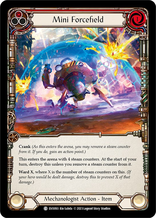 Mini Forcefield (Red) [EVO093] (Bright Lights)  Rainbow Foil | GnG Games
