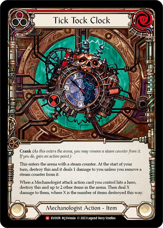 Tick Tock Clock [EVO074] (Bright Lights)  Rainbow Foil | GnG Games