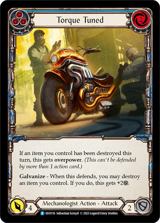 Torque Tuned (Blue) [EVO116] (Bright Lights)  Rainbow Foil | GnG Games
