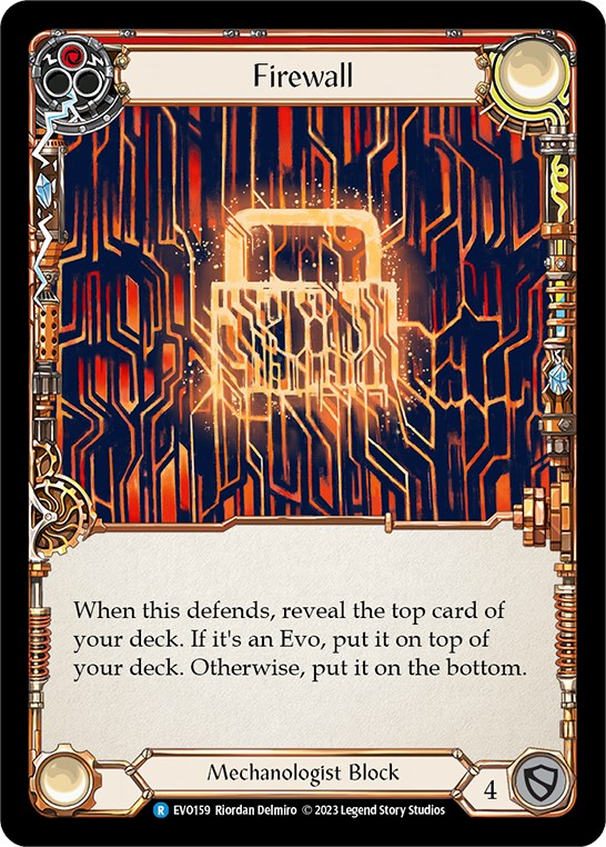 Firewall (Red) [EVO159] (Bright Lights)  Rainbow Foil | GnG Games