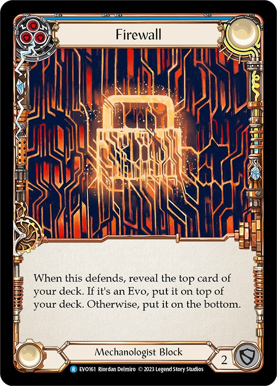 Firewall (Blue) [EVO161] (Bright Lights)  Rainbow Foil | GnG Games