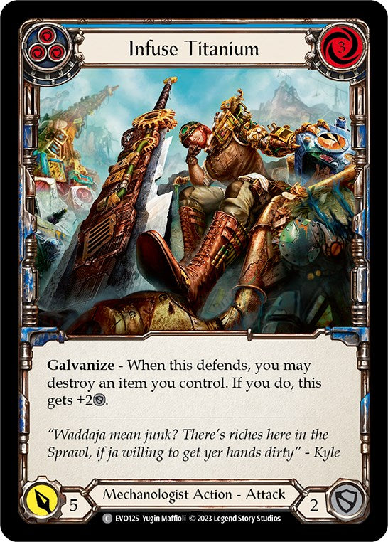 Infuse Titanium (Blue) [EVO125] (Bright Lights)  Rainbow Foil | GnG Games