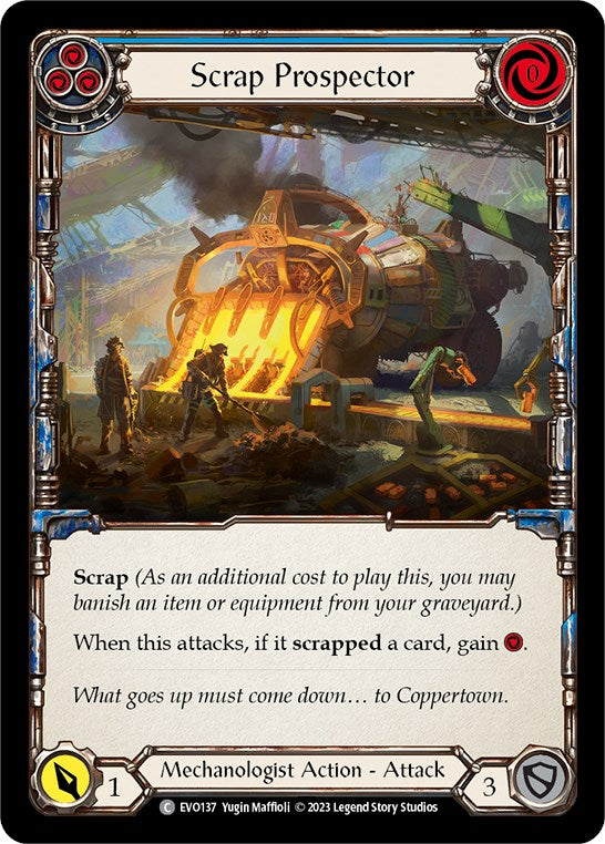 Scrap Prospector (Blue) [EVO137] (Bright Lights)  Rainbow Foil | GnG Games