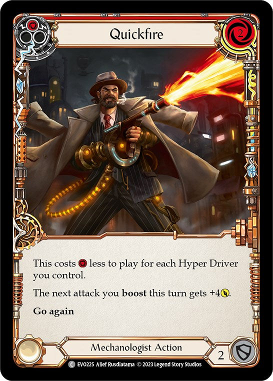 Quickfire (Red) [EVO225] (Bright Lights)  Rainbow Foil | GnG Games