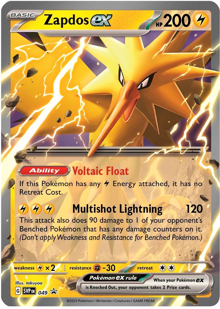 Zapdos ex (049) [Scarlet & Violet: Black Star Promos] | GnG Games