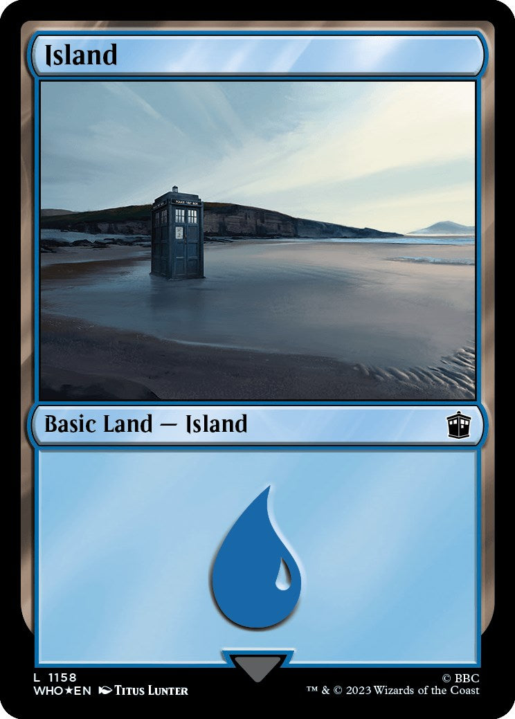 Island (1158) (Surge Foil) [Doctor Who] | GnG Games