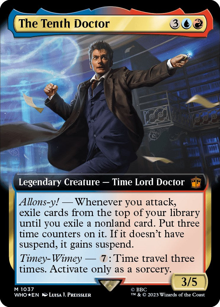 The Tenth Doctor (Extended Art) (Surge Foil) [Doctor Who] | GnG Games