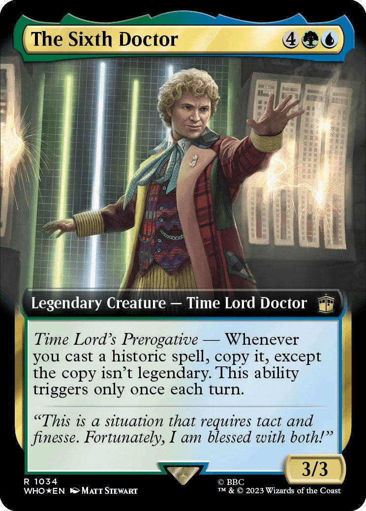 The Sixth Doctor (Extended Art) (Surge Foil) [Doctor Who] | GnG Games