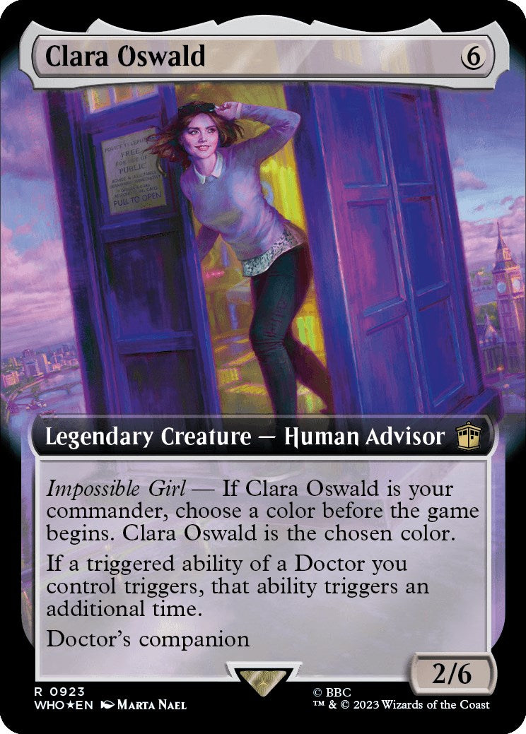 Clara Oswald (Extended Art) (Surge Foil) [Doctor Who] | GnG Games