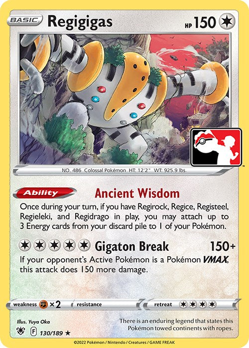 Regigigas (130/189) [Prize Pack Series Three] | GnG Games