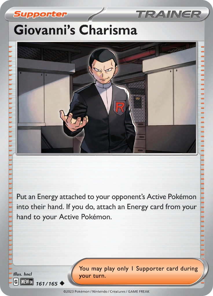 Giovanni's Charisma (161/165) [Scarlet & Violet 151] | GnG Games