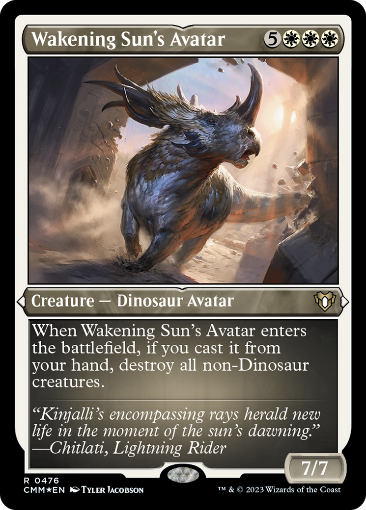 Wakening Sun's Avatar (Foil Etched) [Commander Masters] | GnG Games