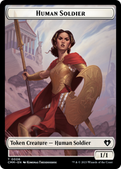 Human Soldier // Elemental (0025) Double-Sided Token [Commander Masters Tokens] | GnG Games