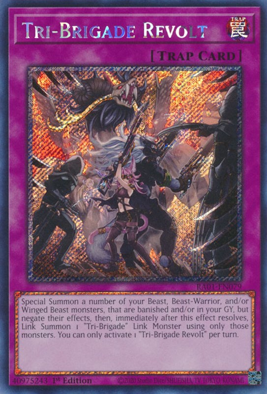 Tri-Brigade Revolt [RA01-EN079] Platinum Secret Rare | GnG Games