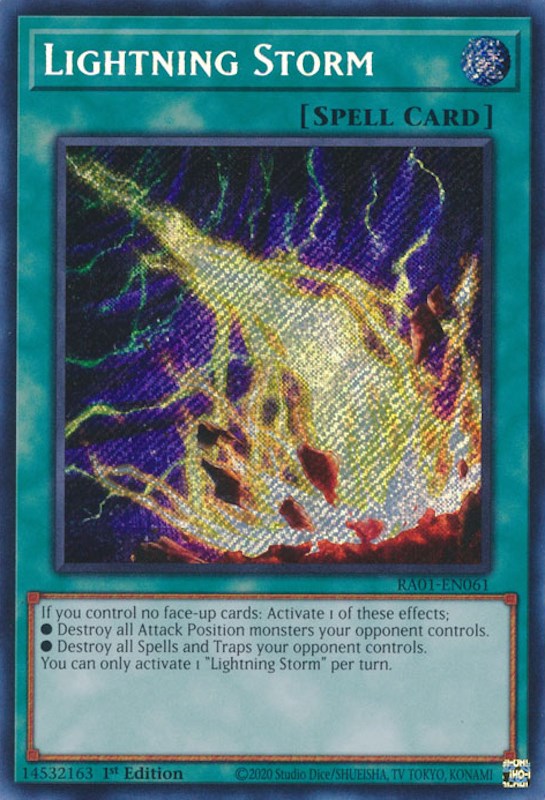 Lightning Storm [RA01-EN061] Secret Rare | GnG Games