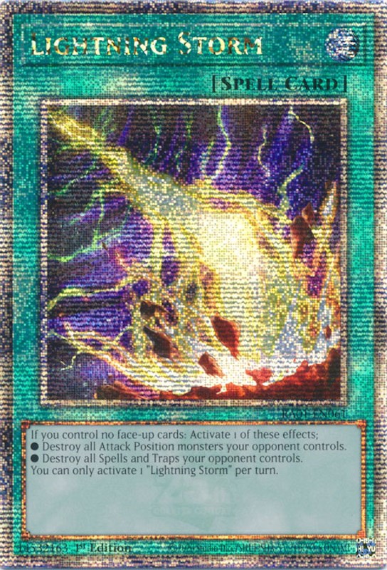 Lightning Storm [RA01-EN061] Quarter Century Secret Rare | GnG Games