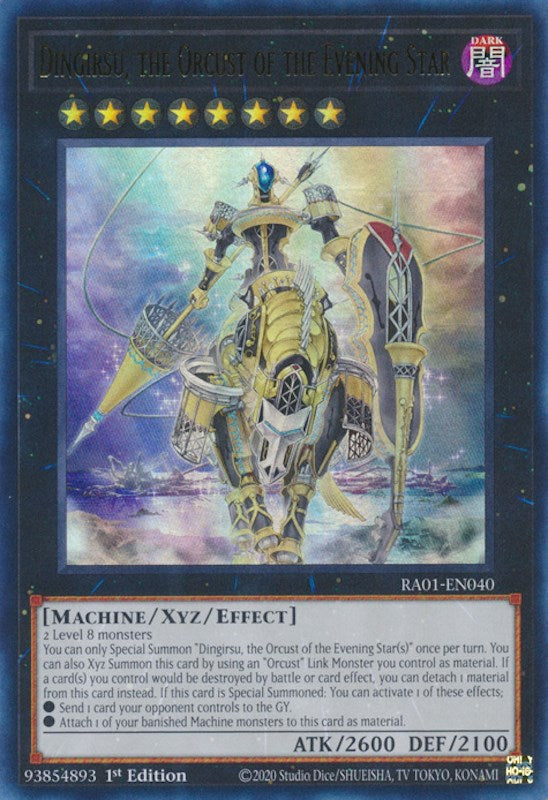 Dingirsu, the Orcust of the Evening Star [RA01-EN040] Ultra Rare | GnG Games