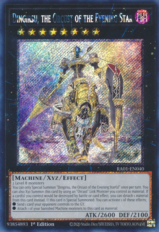 Dingirsu, the Orcust of the Evening Star [RA01-EN040] Platinum Secret Rare | GnG Games