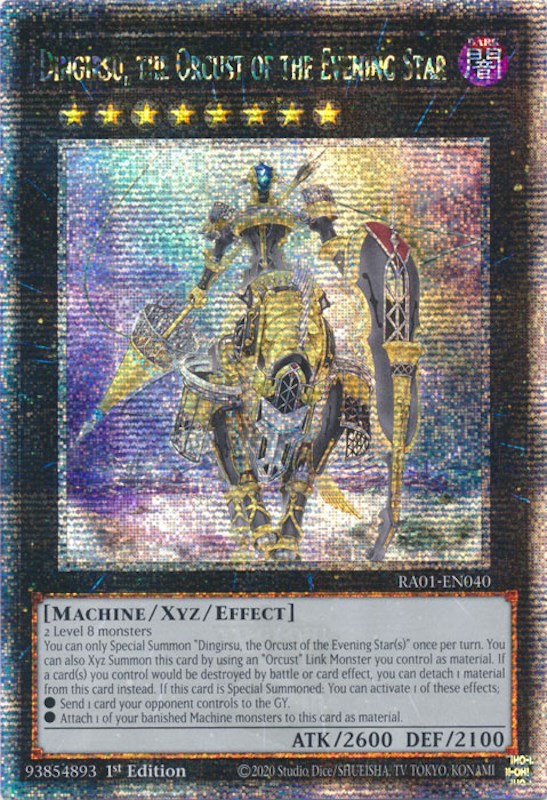 Dingirsu, the Orcust of the Evening Star [RA01-EN040] Quarter Century Secret Rare | GnG Games