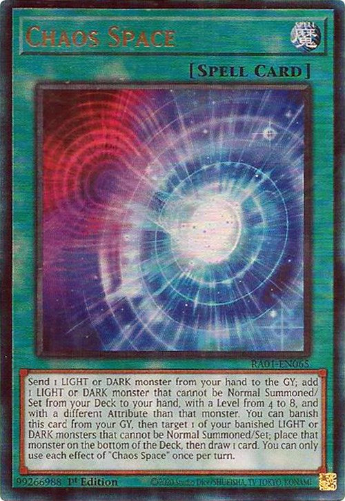 Chaos Space [RA01-EN065] Prismatic Ultimate Rare | GnG Games