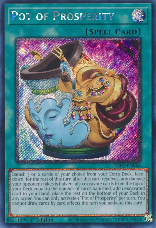 Pot of Prosperity [RA01-EN066] Platinum Secret Rare | GnG Games