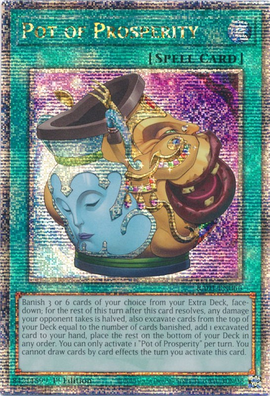 Pot of Prosperity [RA01-EN066] Quarter Century Secret Rare | GnG Games