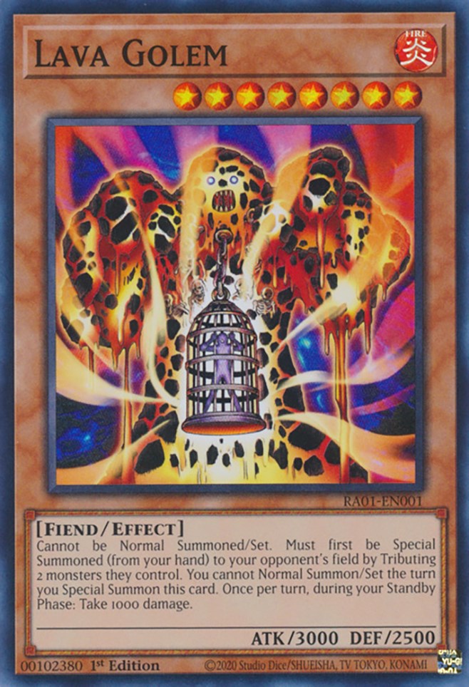 Lava Golem [RA01-EN001] Super Rare | GnG Games