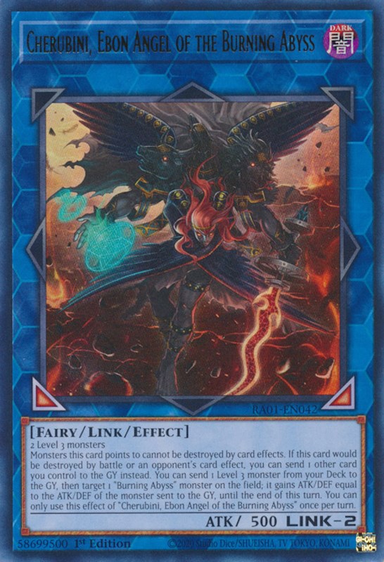 Cherubini, Ebon Angel of the Burning Abyss [RA01-EN042] Ultra Rare | GnG Games