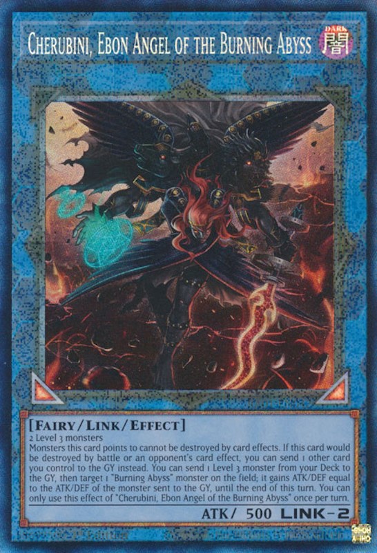 Cherubini, Ebon Angel of the Burning Abyss [RA01-EN042] Prismatic Collector's Rare | GnG Games