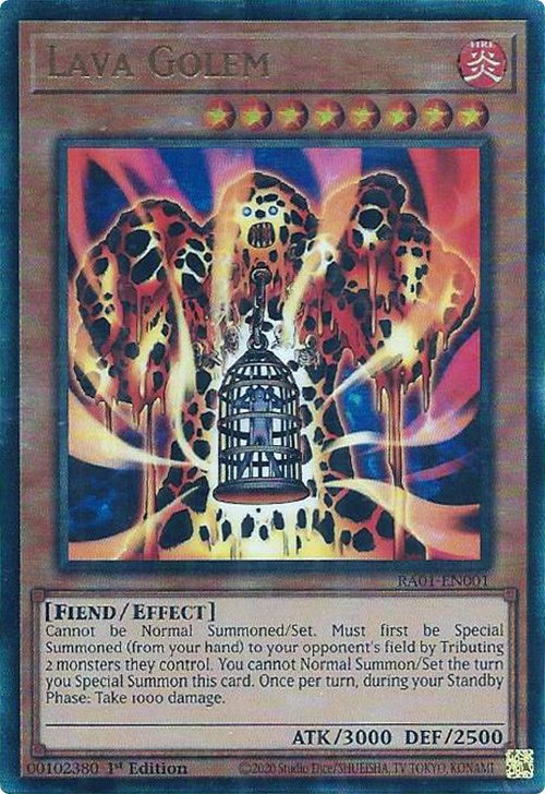 Lava Golem [RA01-EN001] Prismatic Ultimate Rare | GnG Games