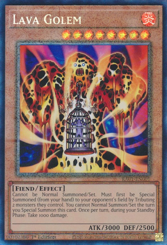 Lava Golem [RA01-EN001] Prismatic Collector's Rare | GnG Games