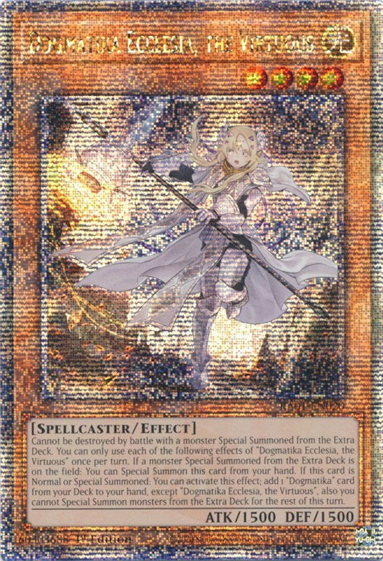 Dogmatika Ecclesia, the Virtuous [RA01-EN020] Quarter Century Secret Rare | GnG Games