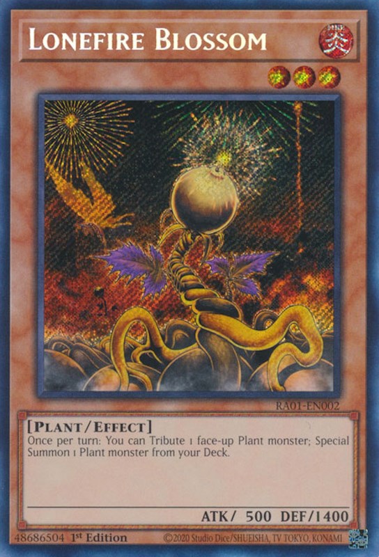 Lonefire Blossom [RA01-EN002] Secret Rare | GnG Games