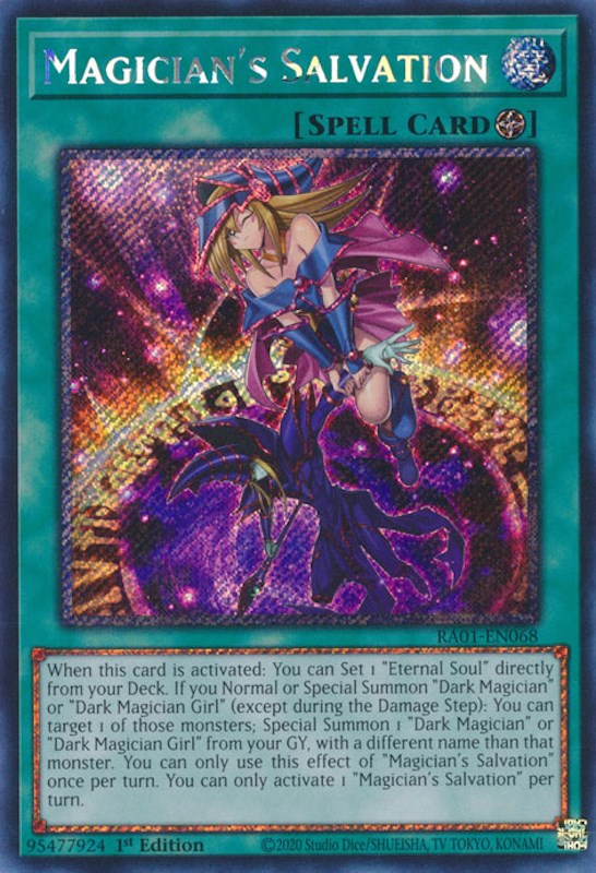 Magician's Salvation [RA01-EN068] Platinum Secret Rare | GnG Games