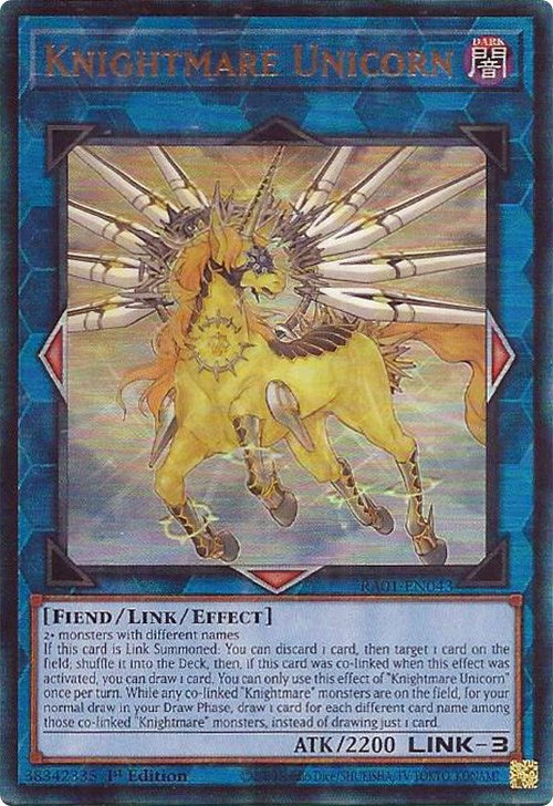 Knightmare Unicorn [RA01-EN043] Prismatic Ultimate Rare | GnG Games