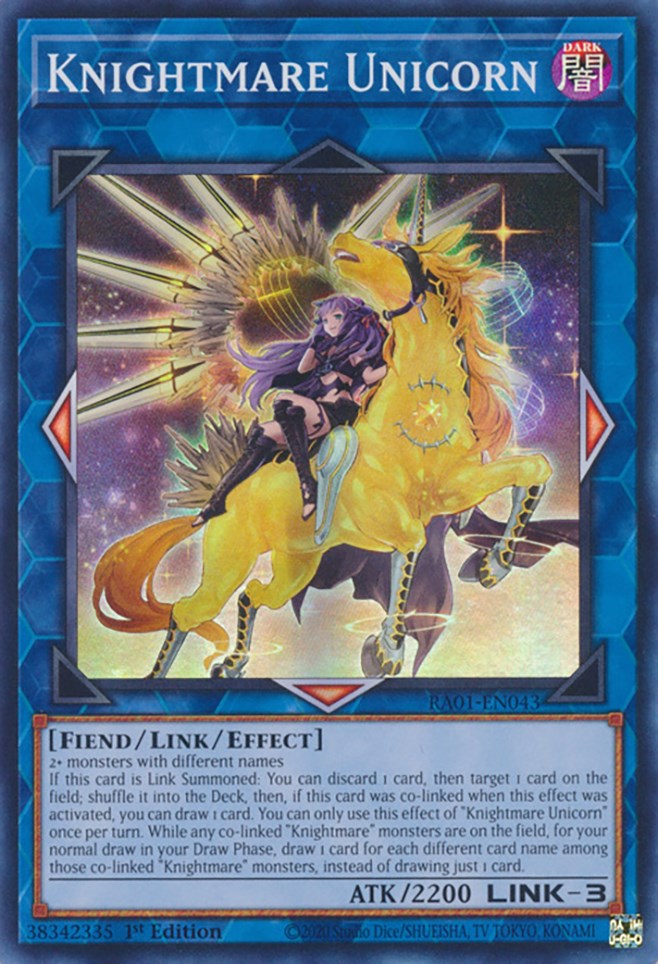 Knightmare Unicorn (Alternate Art) [RA01-EN043] Super Rare | GnG Games