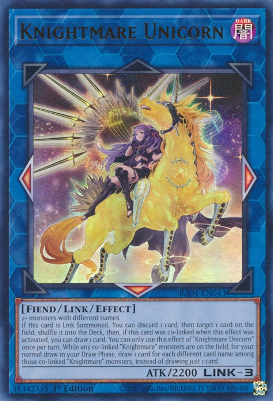 Knightmare Unicorn (Alternate Art) [RA01-EN043] Ultra Rare | GnG Games