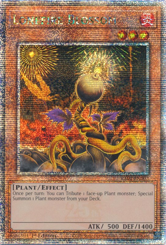 Lonefire Blossom [RA01-EN002] Quarter Century Secret Rare | GnG Games