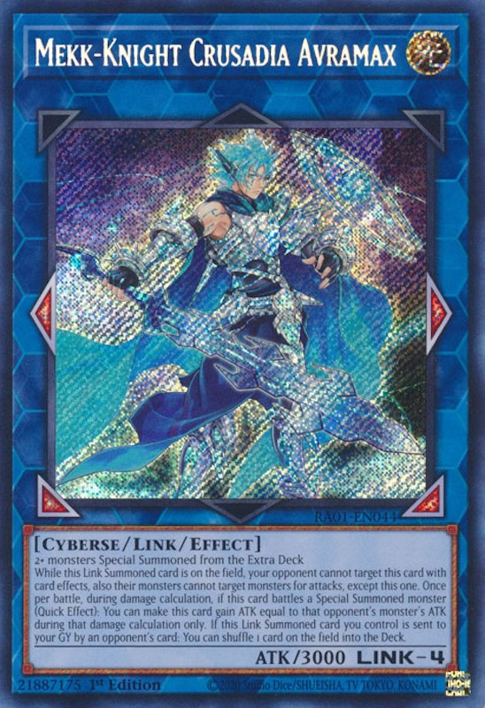 Mekk-Knight Crusadia Avramax [RA01-EN044] Secret Rare | GnG Games