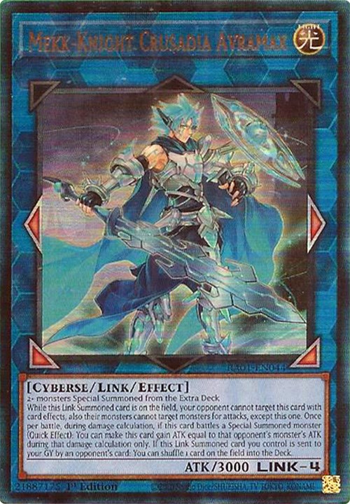 Mekk-Knight Crusadia Avramax [RA01-EN044] Prismatic Ultimate Rare | GnG Games