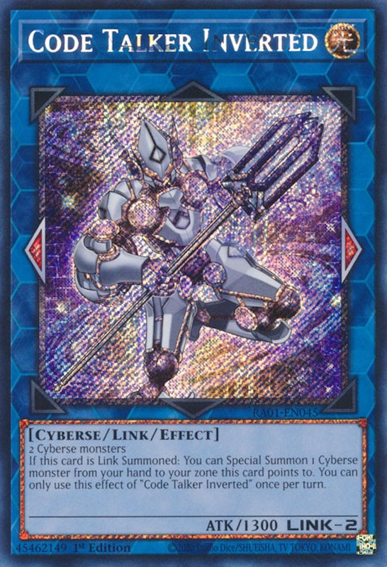 Code Talker Inverted [RA01-EN045] Platinum Secret Rare | GnG Games