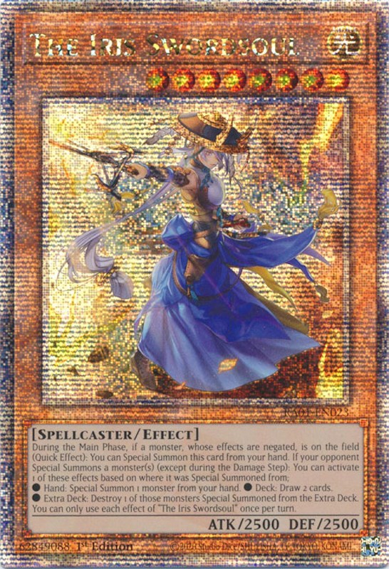 The Iris Swordsoul [RA01-EN023] Quarter Century Secret Rare | GnG Games