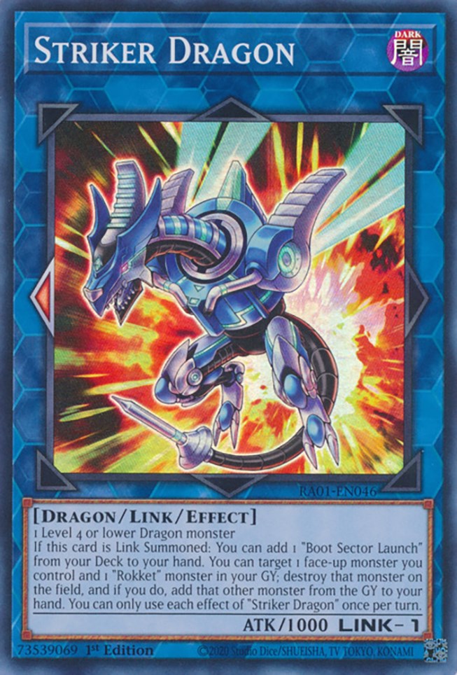 Striker Dragon [RA01-EN046] Super Rare | GnG Games