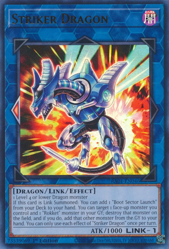 Striker Dragon [RA01-EN046] Ultra Rare | GnG Games