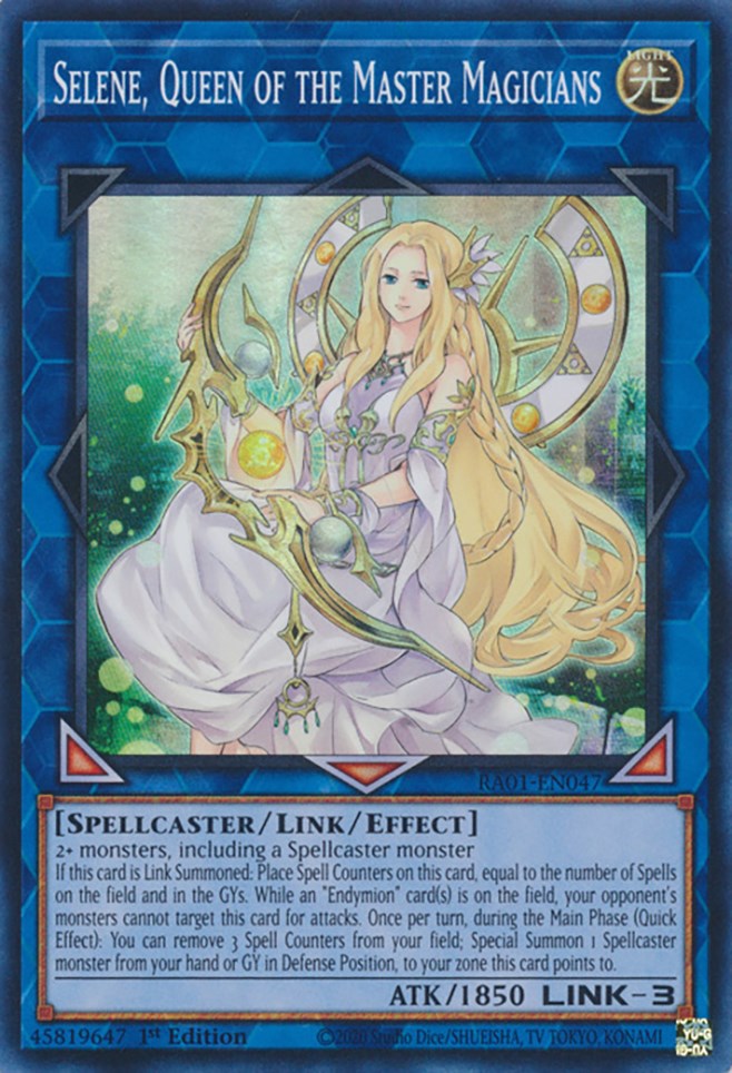 Selene, Queen of the Master Magicians [RA01-EN047] Super Rare | GnG Games