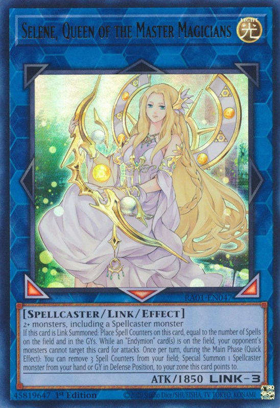 Selene, Queen of the Master Magicians [RA01-EN047] Ultra Rare | GnG Games