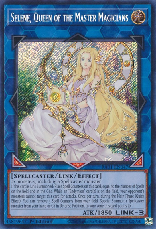 Selene, Queen of the Master Magicians [RA01-EN047] Secret Rare | GnG Games