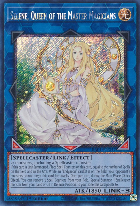 Selene, Queen of the Master Magicians [RA01-EN047] Platinum Secret Rare | GnG Games