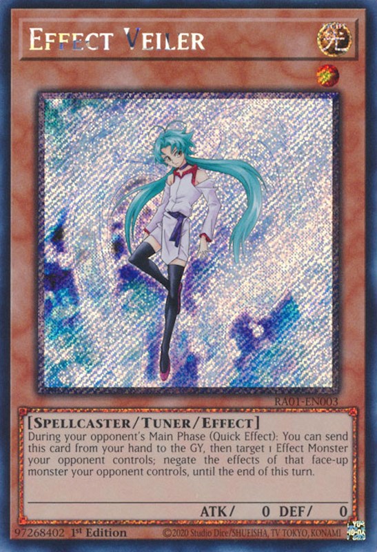 Effect Veiler [RA01-EN003] Platinum Secret Rare | GnG Games